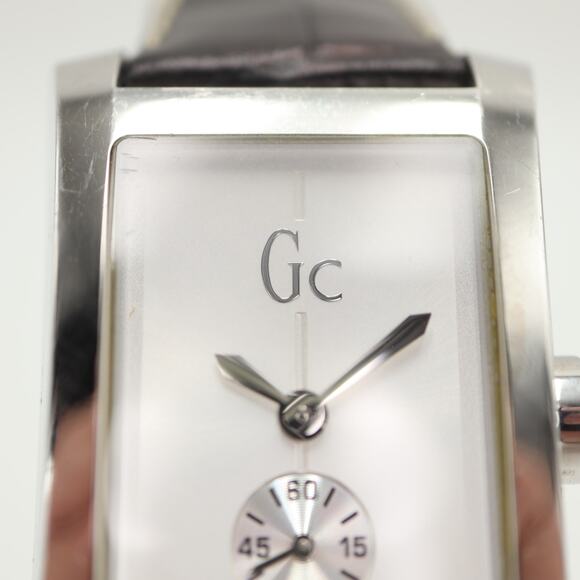 Guess GC Collection Swiss Made Small Seconds 29mm Tank Watch w New Battery - Picture 9 of 16